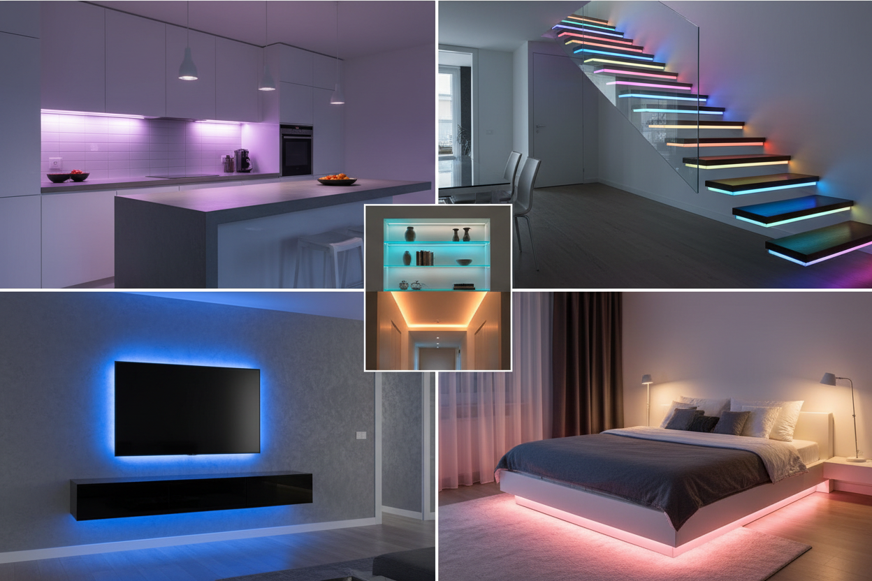 Creative ways to use RGB Strip Lights!