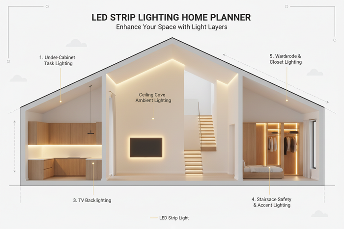 LED Strip Light Planning Guide | How to Plan & Install Strip Ligh – JD ...