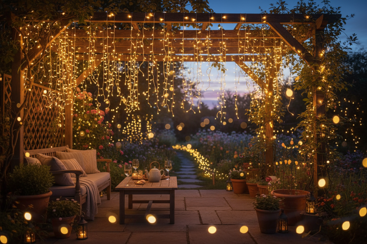 Creative Outdoor Fairy Lights Ideas For Your Backyard and Patio Space