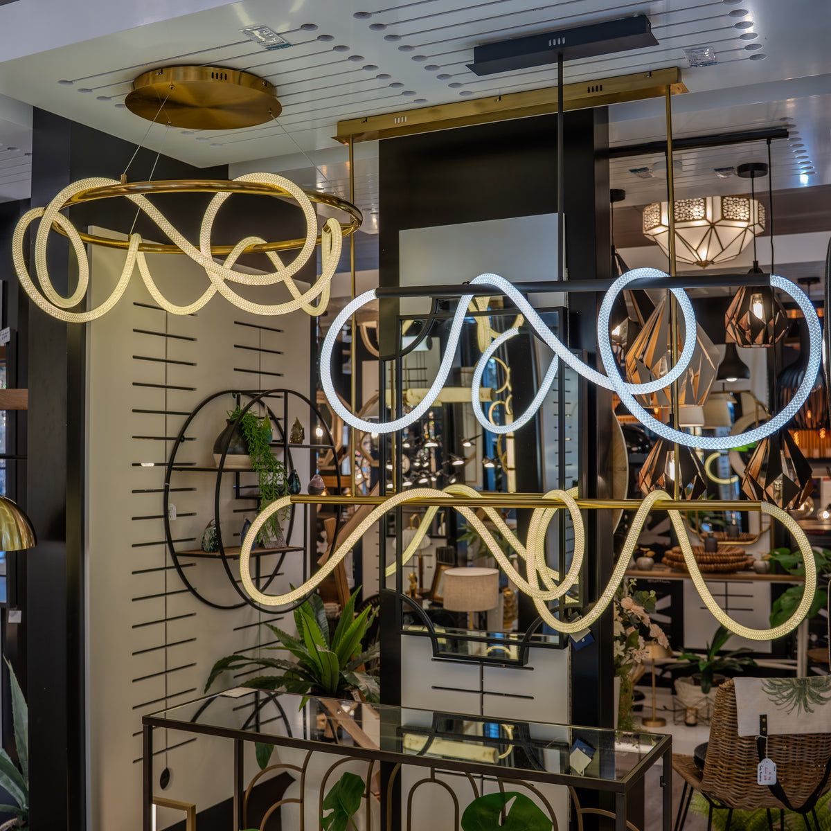 Roparo Linear LED Rope Pendant Light