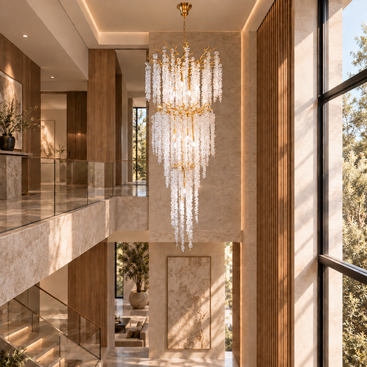 Sophia Tall Pendant Light Branch Design