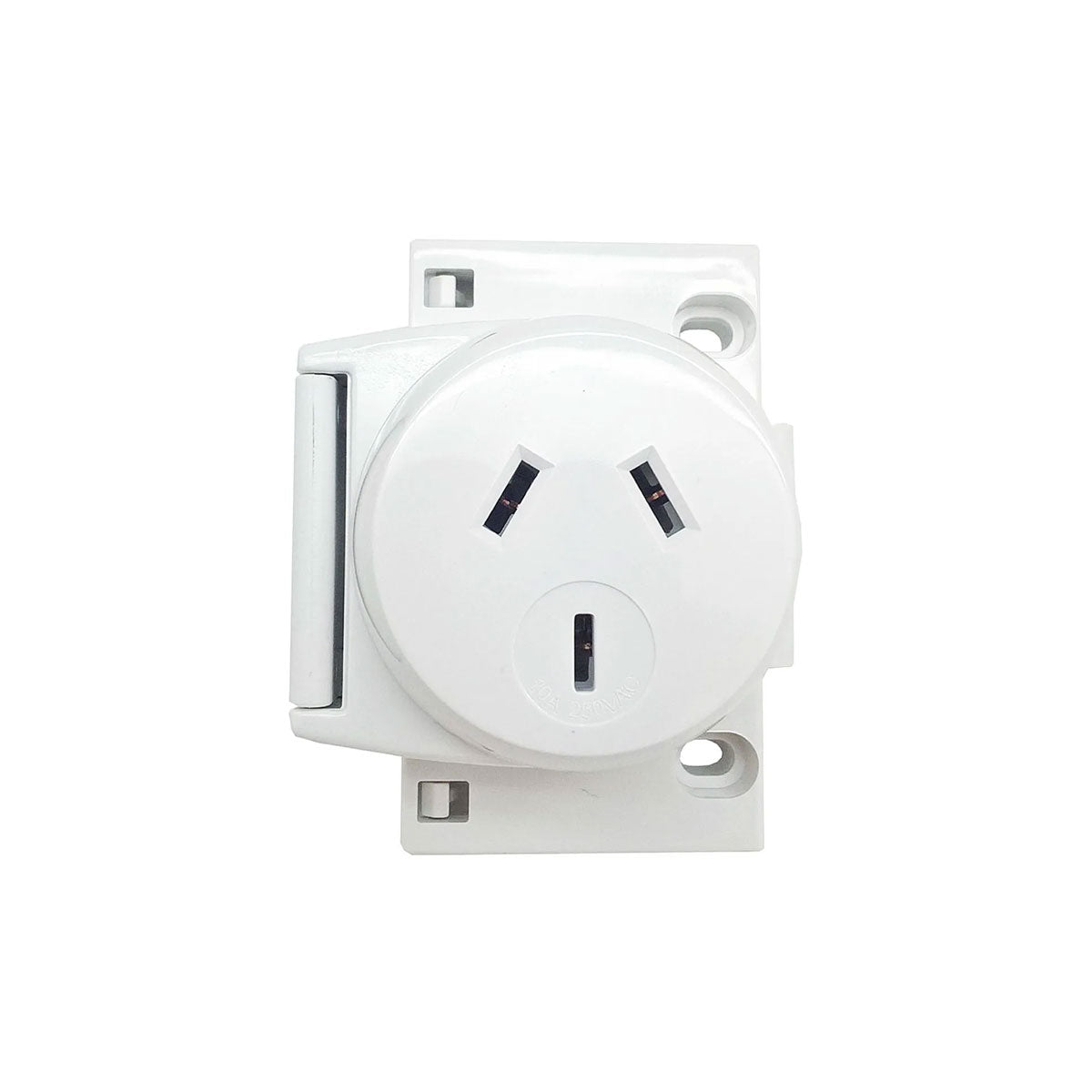 10 Amp Quick Connect Single Surface Socket Outlet Plug Base