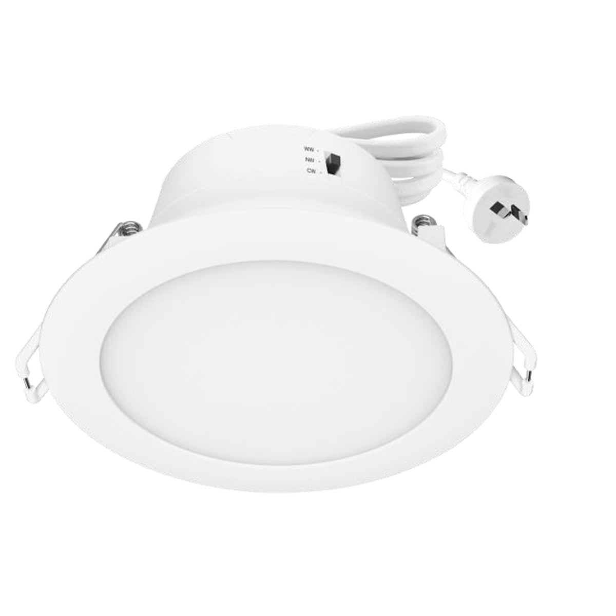 10 Pack EKO 2 Tri-colour 9W LED Downlight with Plug Bases