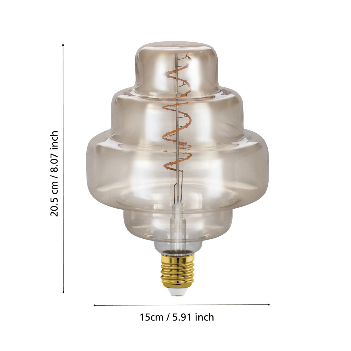 4W LED E27 Dimmable OR150 globe - 2000K