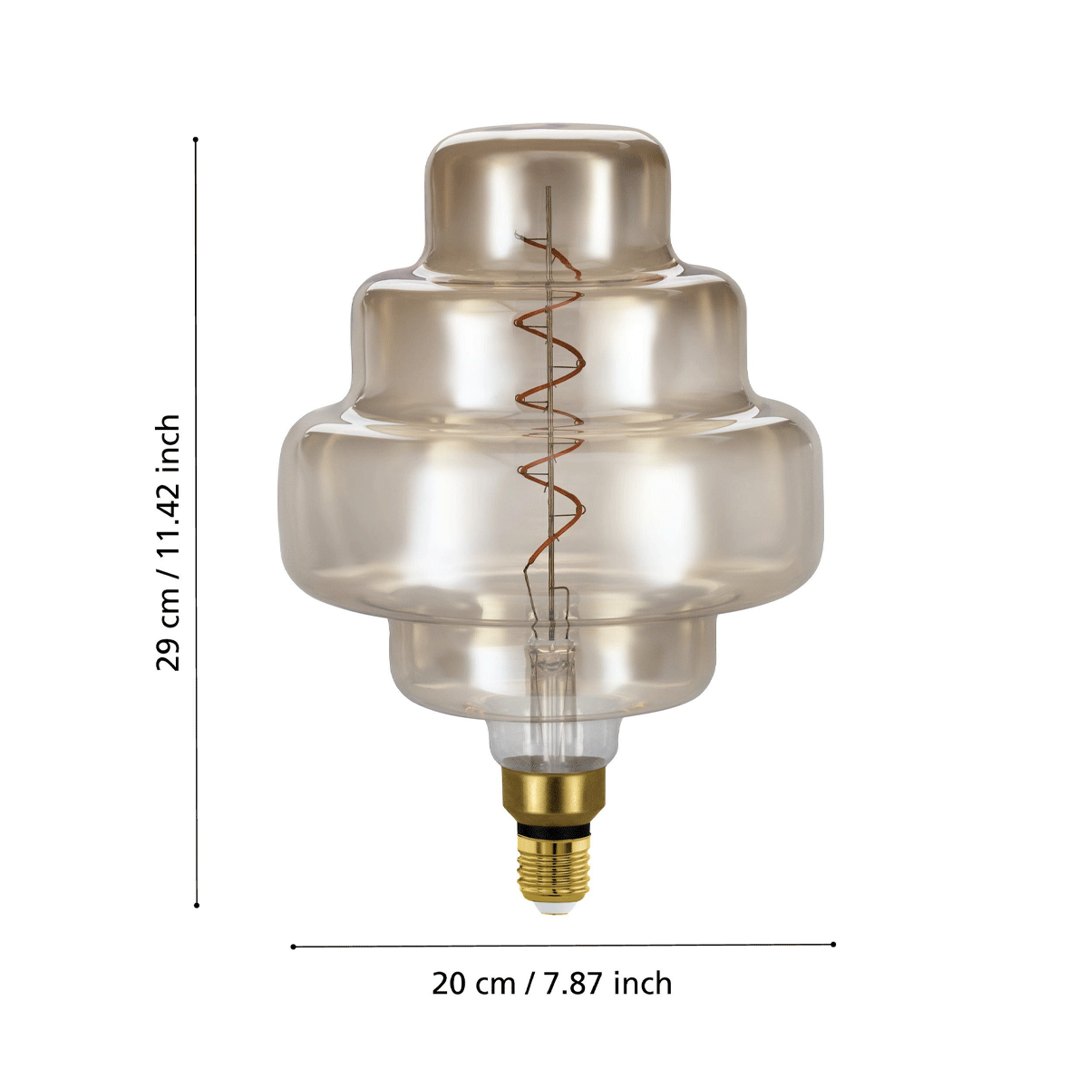 4W LED E27 Dimmable OR200 globe - 2000K