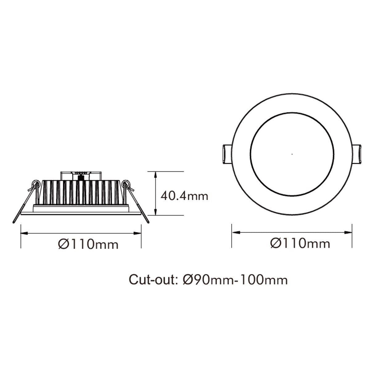 Lumina II Downlight 13W LED Dimmable Tri-Colour