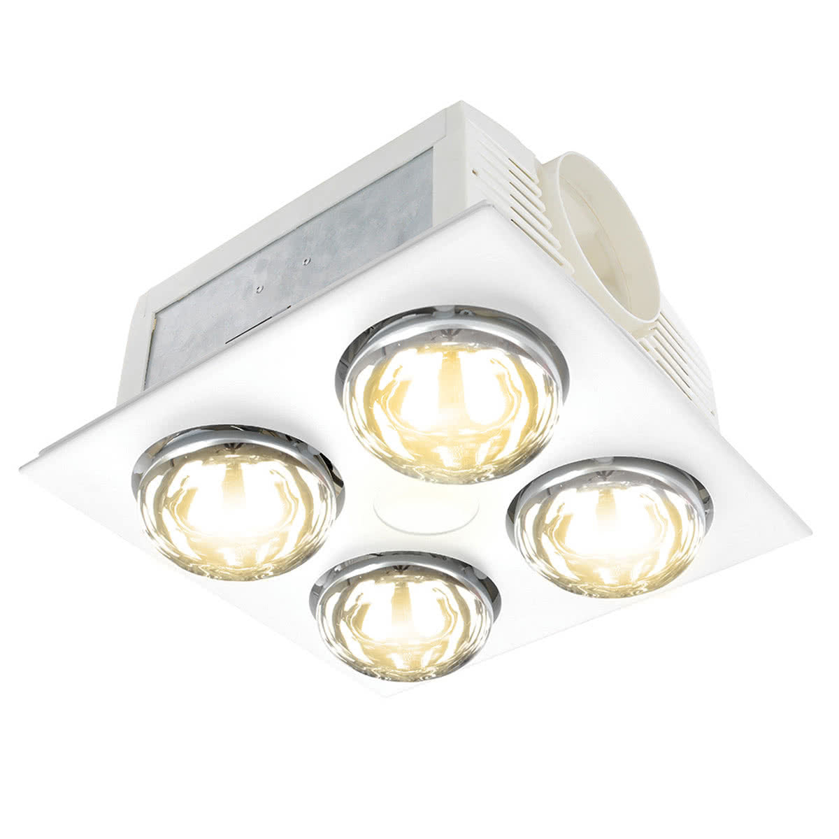 Horizon Quattro 3-in-1 Bathroom Heater with LED Light & Exhaust Fan