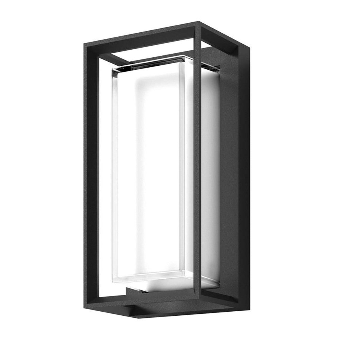 Como Rectangle Aluminium Outdoor LED Wall Light