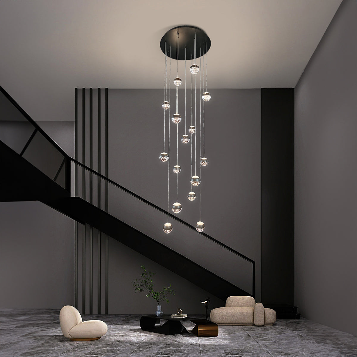Messina 10 LED Cluster Ball Pendant Light
