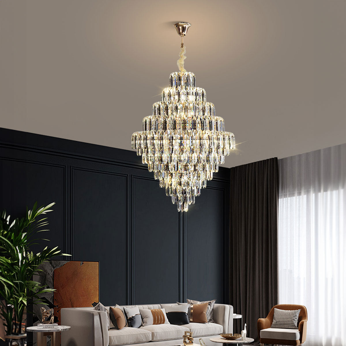 Mumbai Crystal Chandelier with 26 Lights