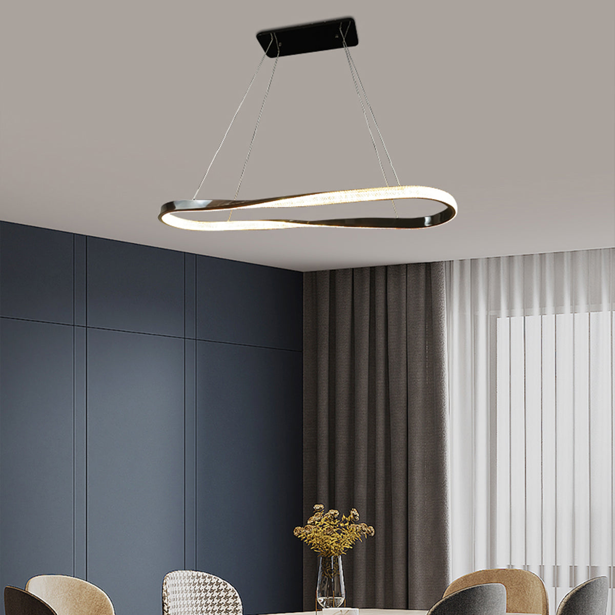 Saturno Oval Ring Pendant Light