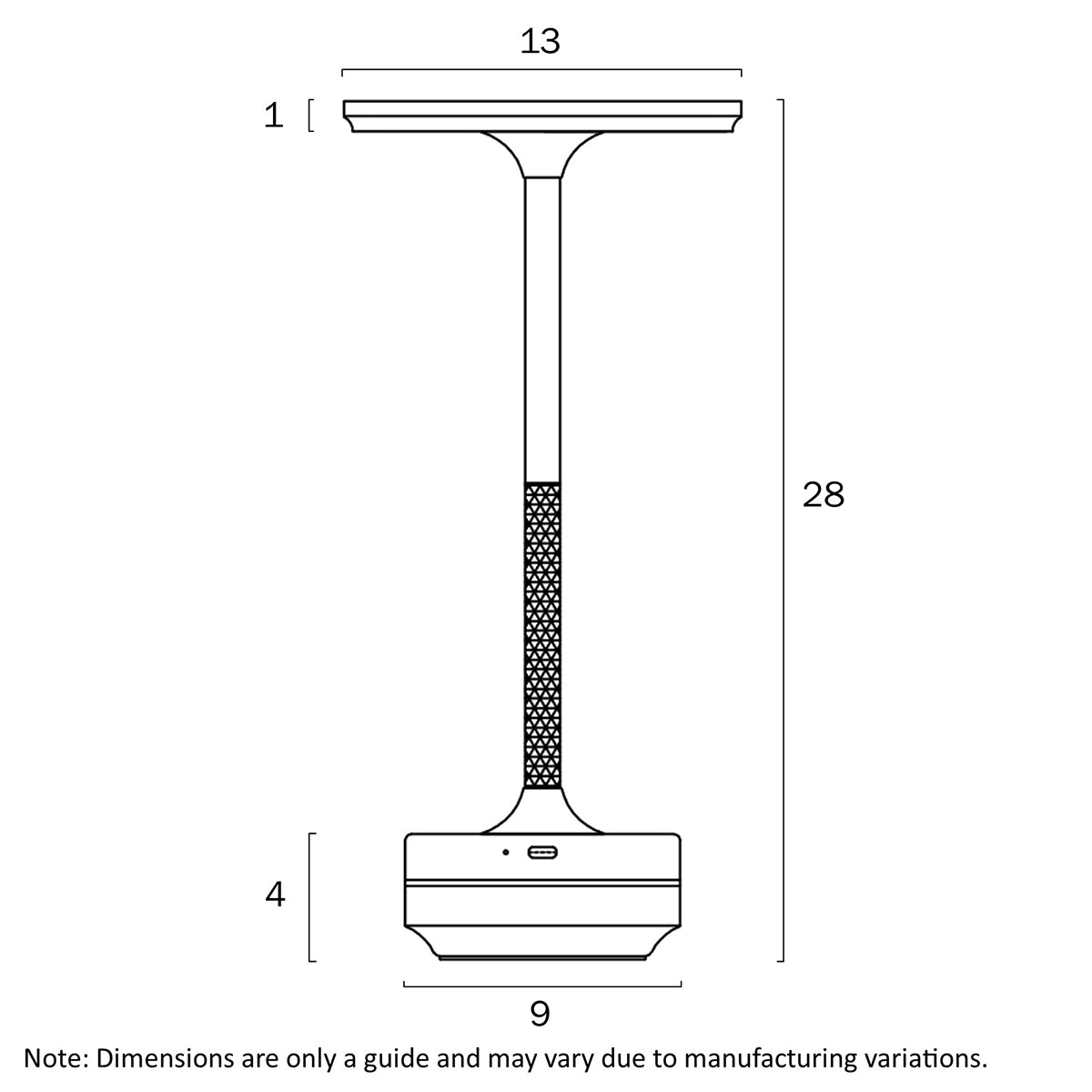 Zico 3W LED USB Rechargeable Table Lamp - Tri-Colour