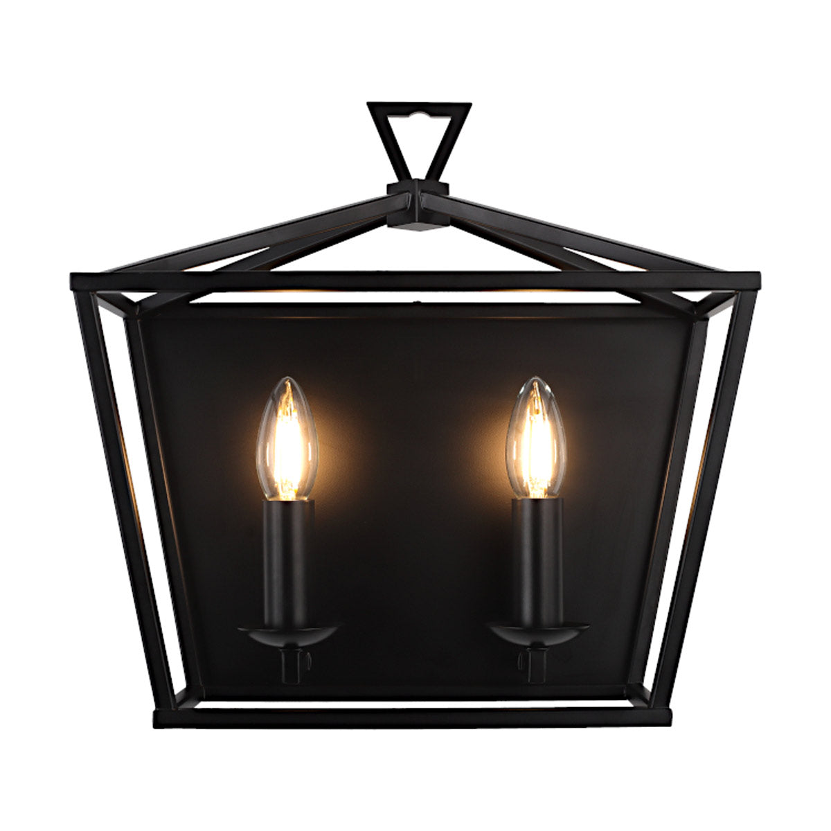 Pergian 2 Light Candle Wall Light - Metal Design