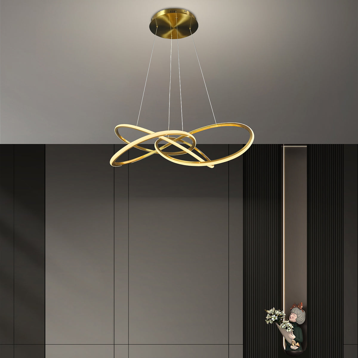 Meteora Infinity Intertwined Pendant Light 1000mm