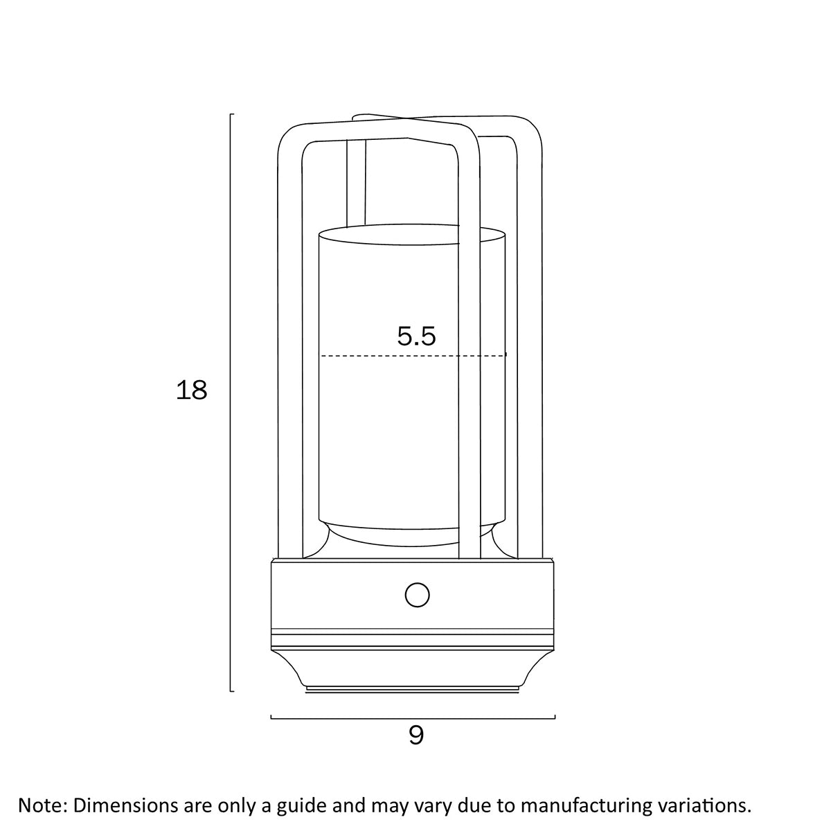 Eldra Rechargeable LED Table Lamp with Touch Dimming