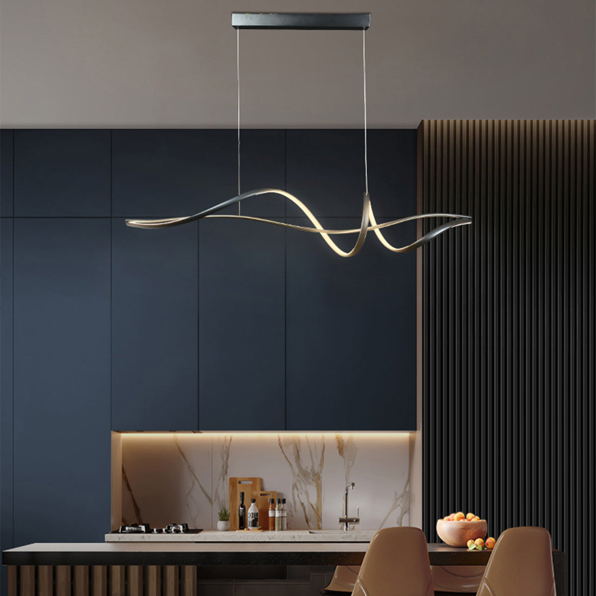 Bocchio Spiral Pendant Light 1200mm