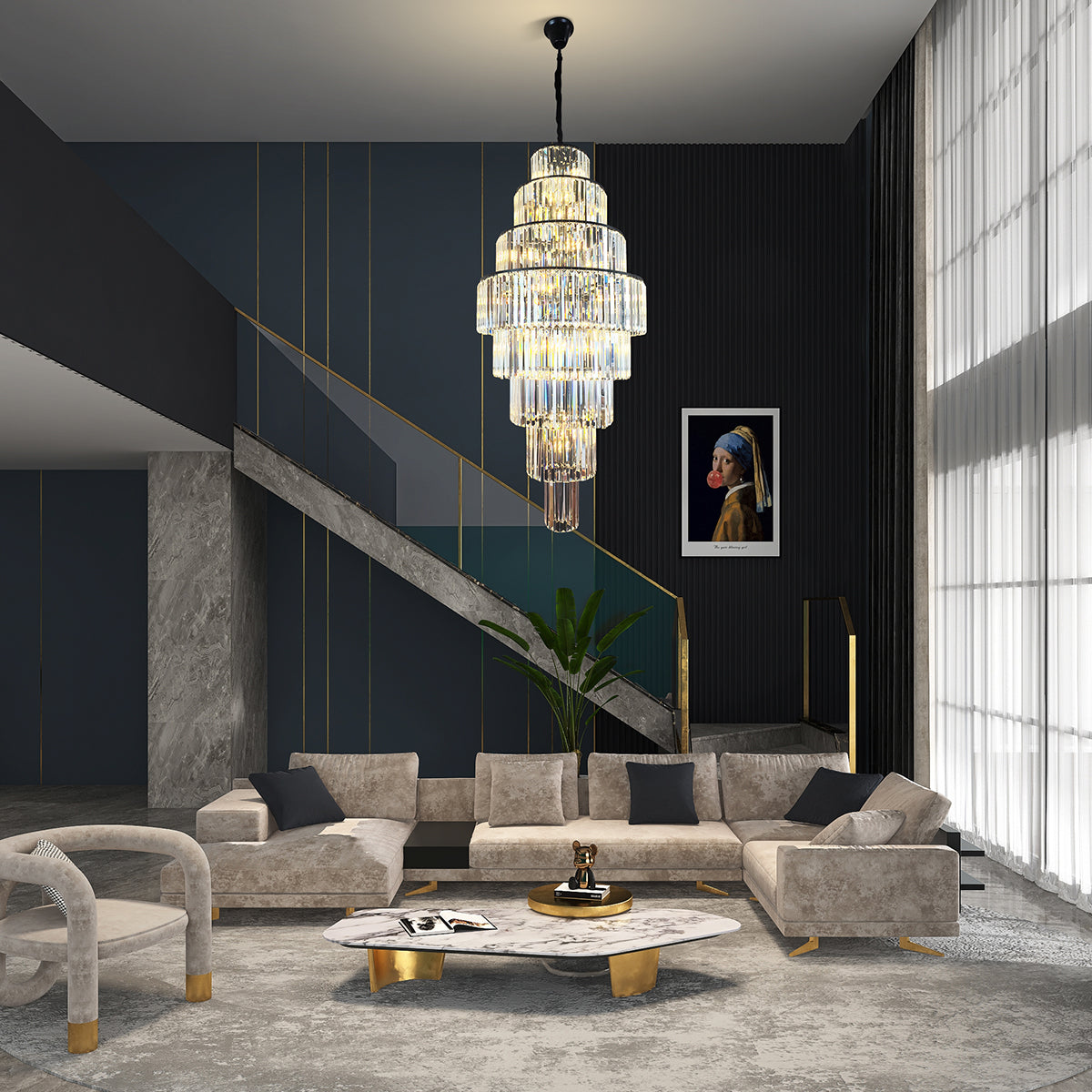 Marinello Crystal Chandelier - Large