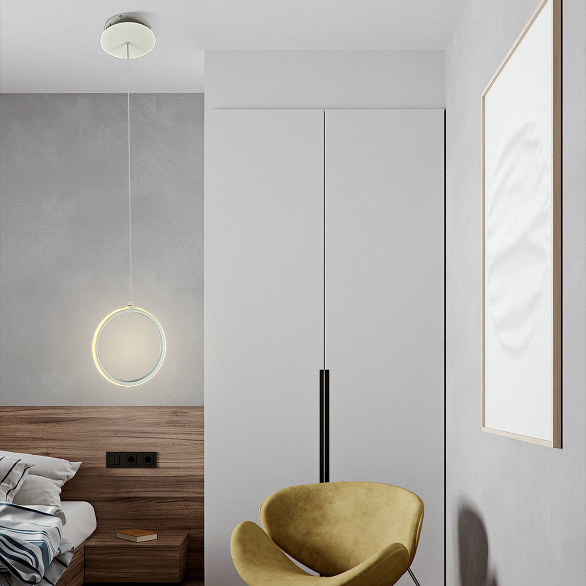 Bolla Single Ring Pendant Light