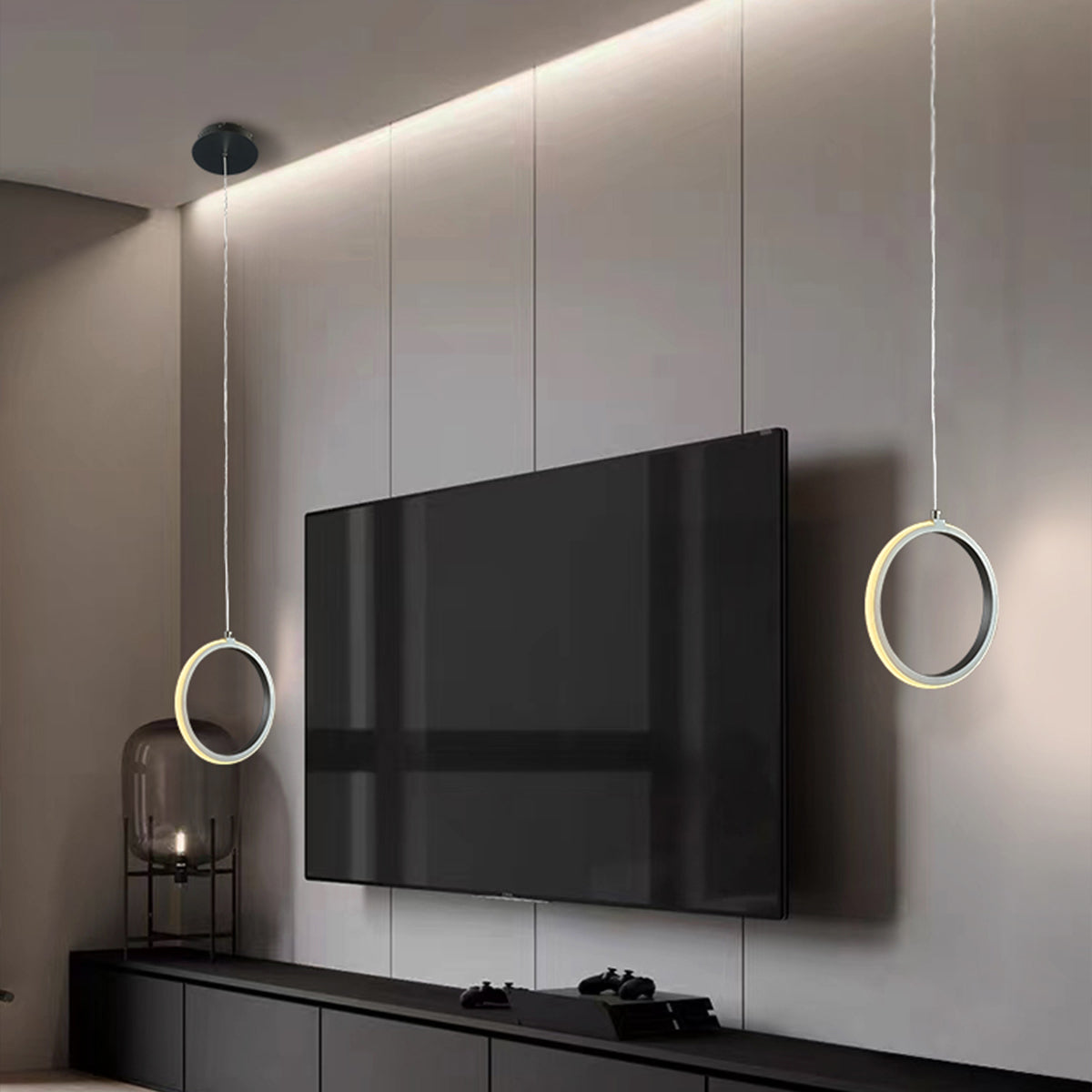 Bolla Single Ring Pendant Light