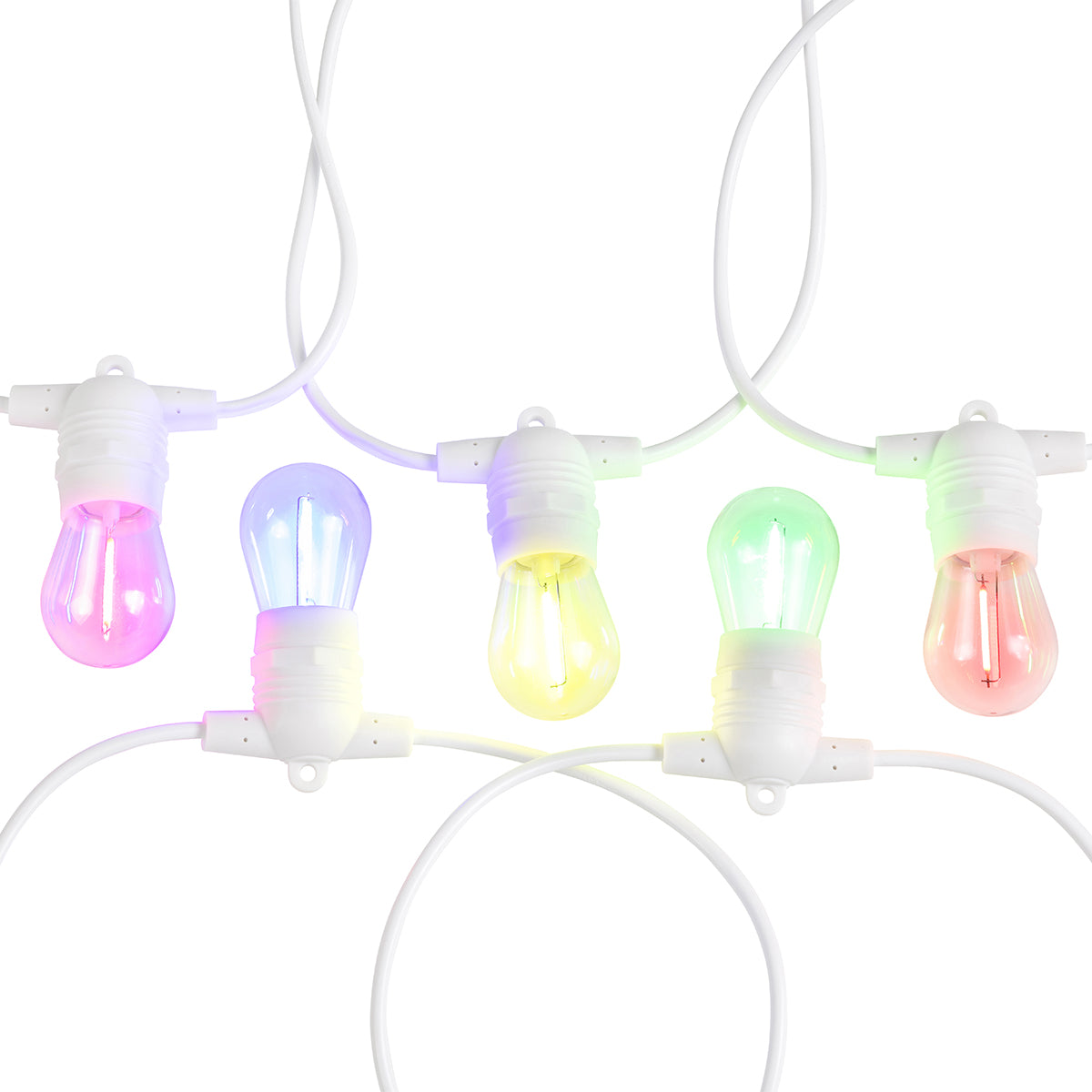10 Light Fixed LED Festoon 13m IP55