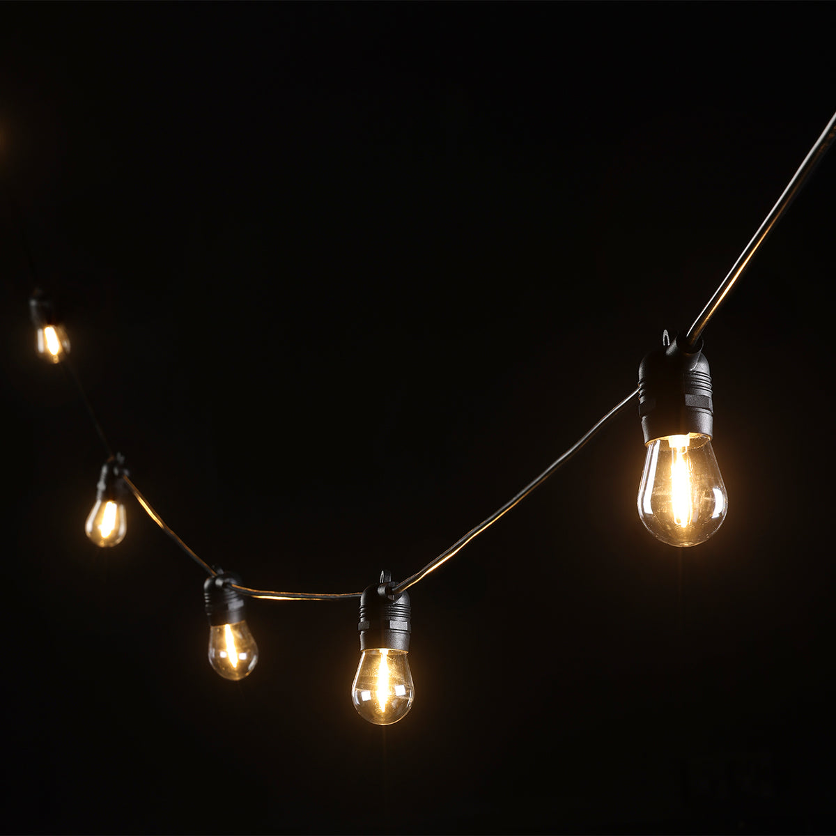 10LT 12V IP65 Fixed LED Solar Festoon Kit 13m