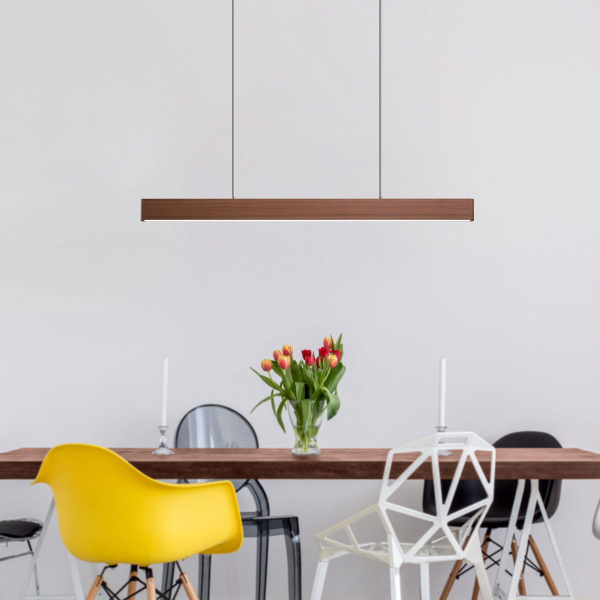 Climene 3 LED Linear Pendant Light with Remote Control