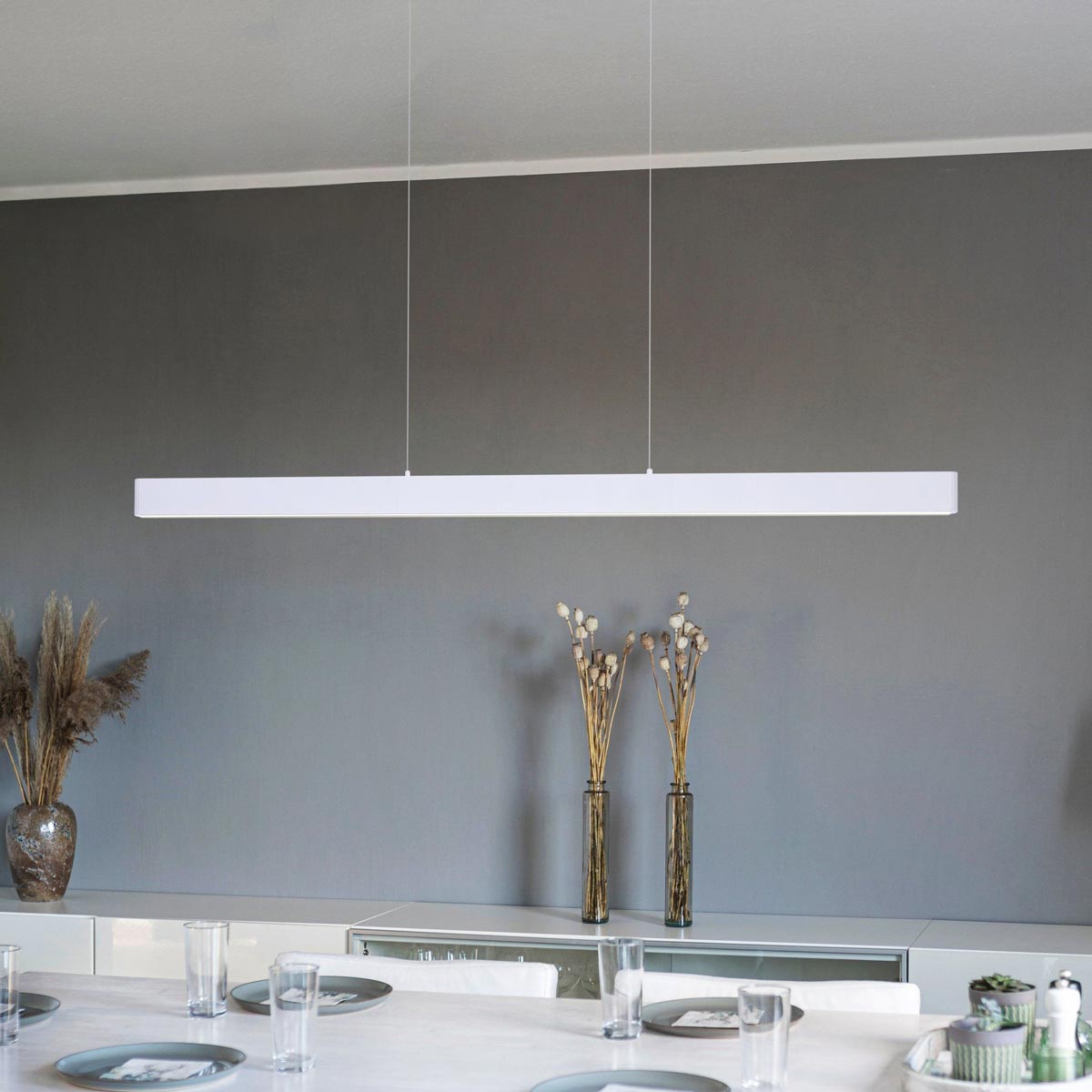 Climene 3 LED Linear Pendant Light with Remote Control