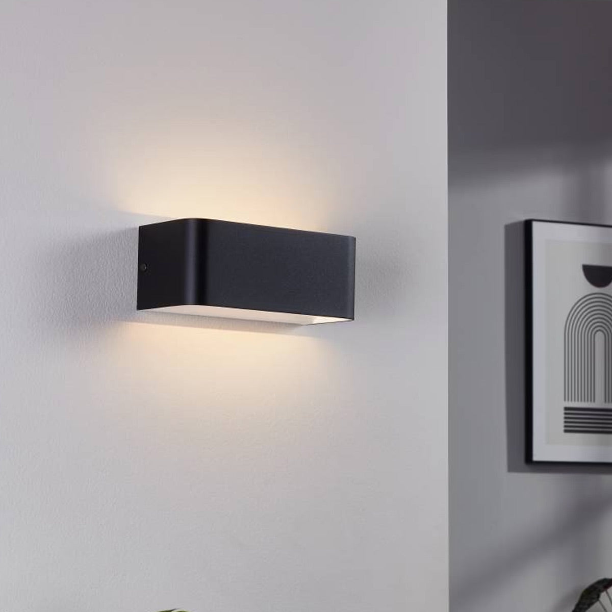 Sania 4 Rectangle Wall Light LED Small with Tri-Colour Illumination