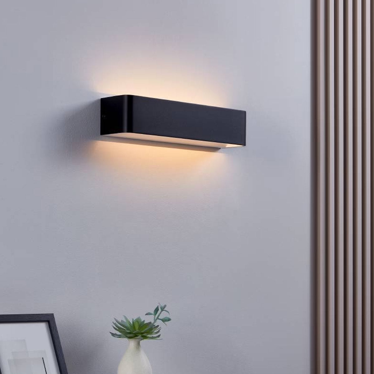 Sania 4 Rectangle Wall Light LED Small with Tri-Colour Illumination