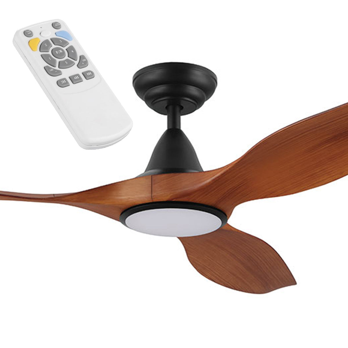Noosa DC Ceiling Fan with LED Light & Remote