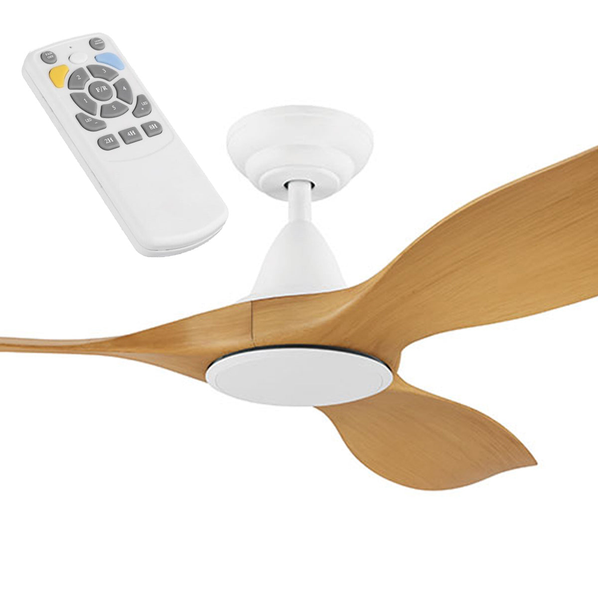 Noosa DC Ceiling Fan with LED Light & Remote