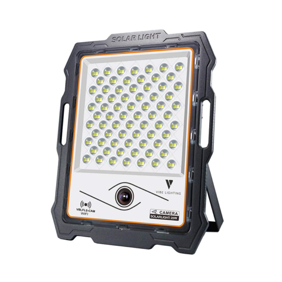 20W LED Solar Floodlight with 2MP Camera & Remote