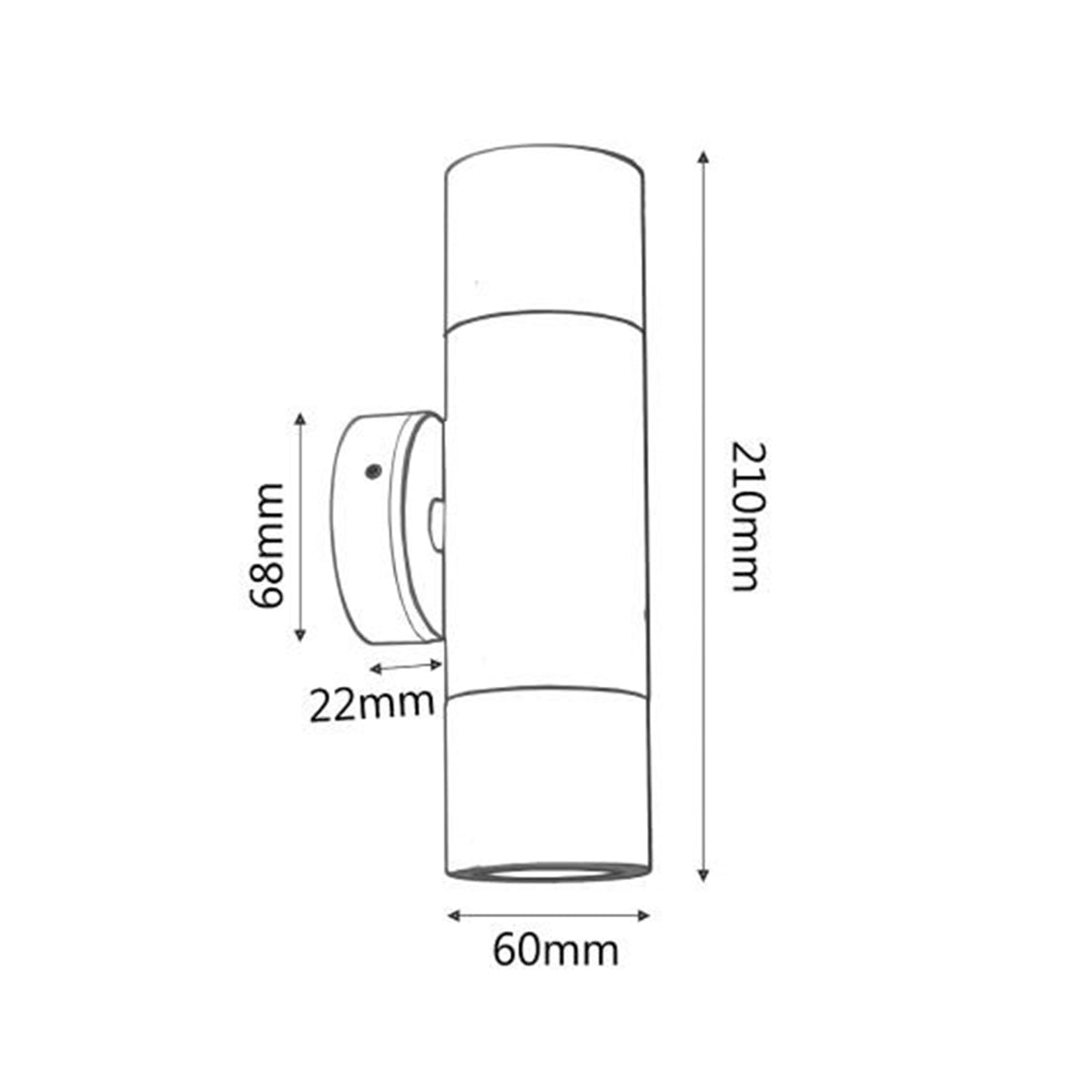Outdoor Up & Down Wall Light