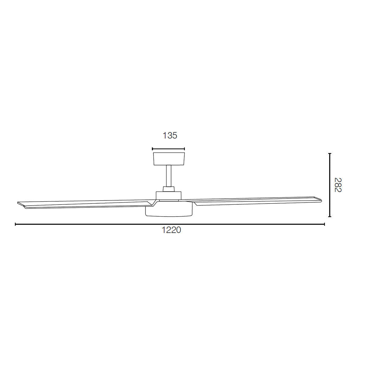 Laguna 48" 3 Blade AC Ceiling Fan