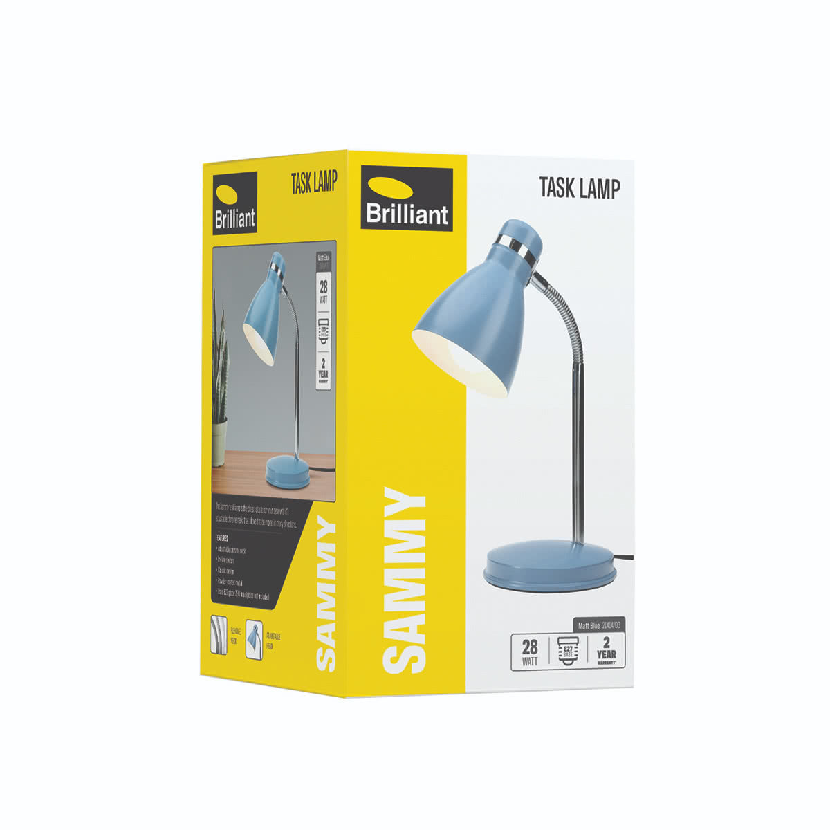 Sammy Adjustable Metal Desk Lamp