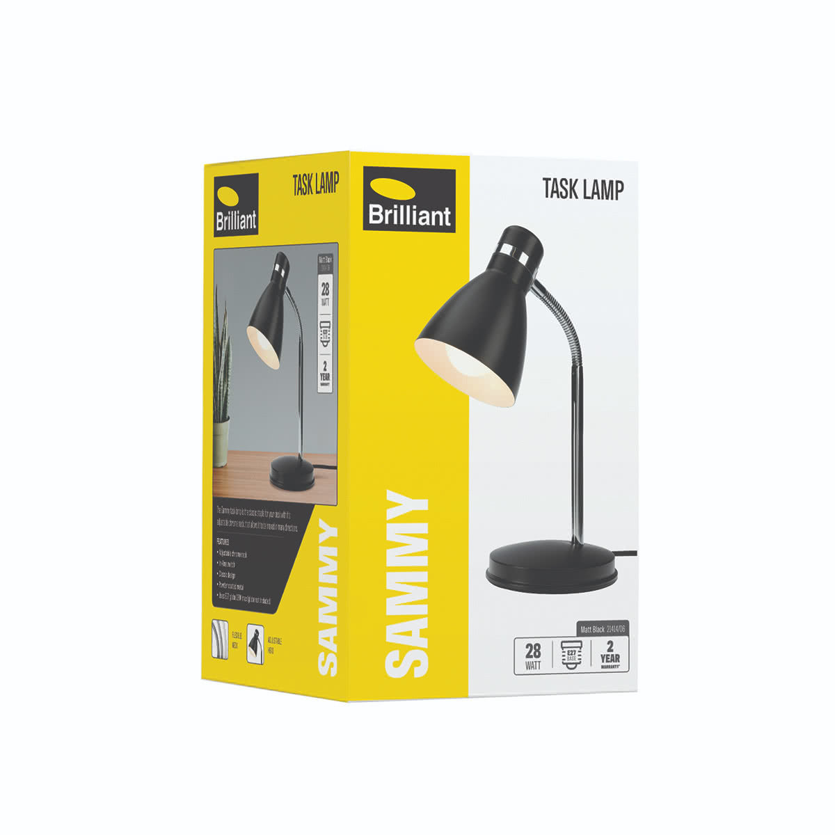Sammy Adjustable Metal Desk Lamp