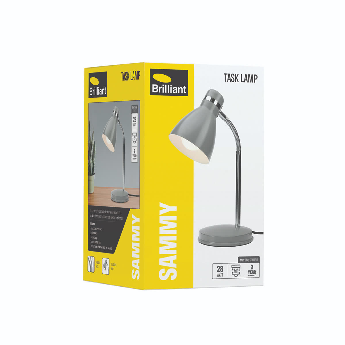 Sammy Adjustable Metal Desk Lamp