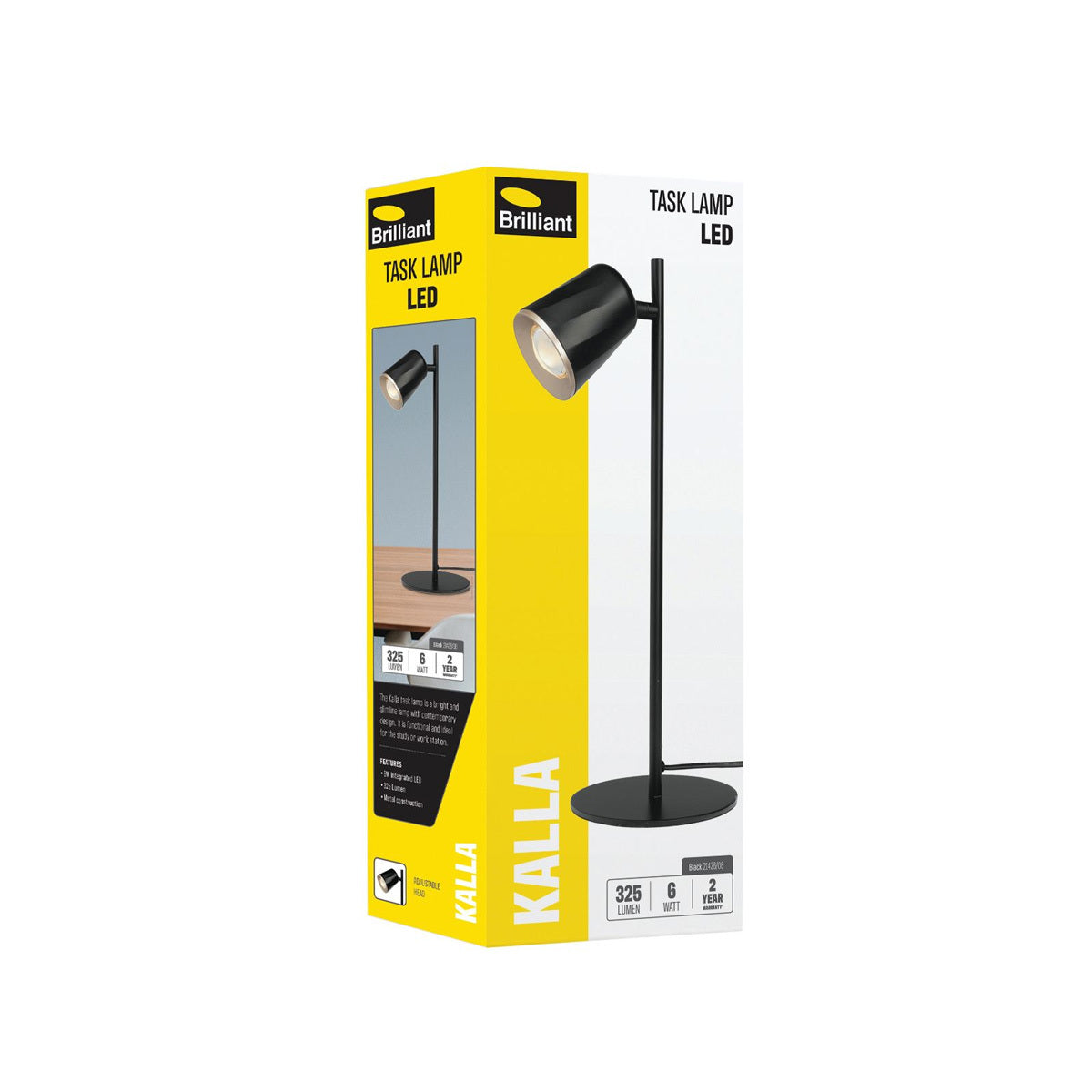 Kalla Desk Lamp with Integrated LED Light
