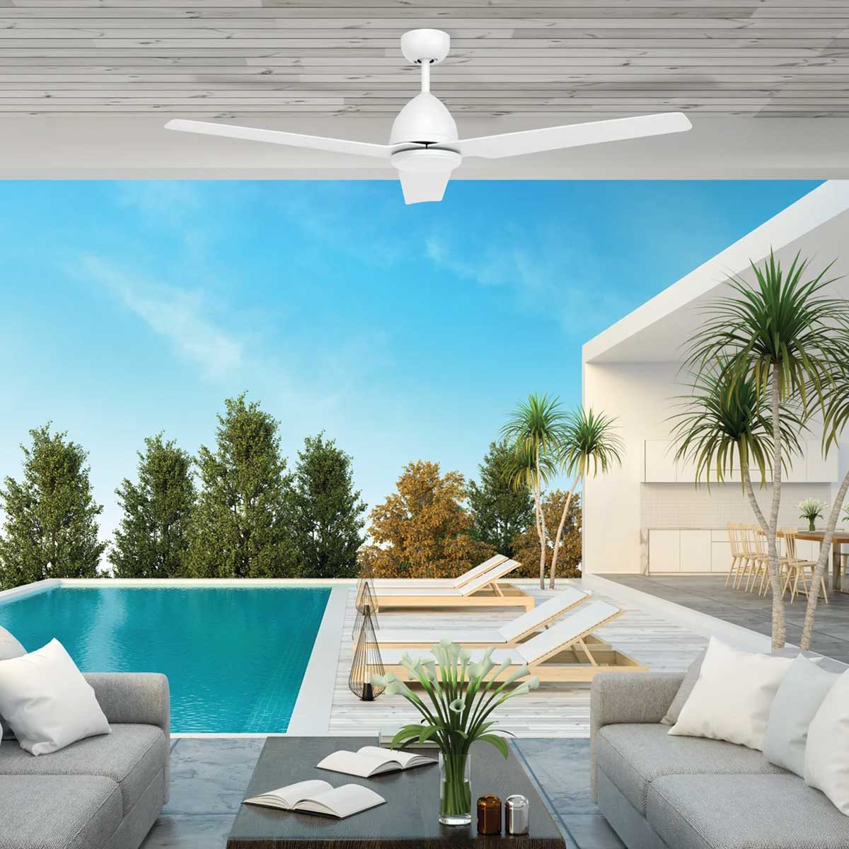 Cedar 52" ABS 3 Blade AC Ceiling Fan
