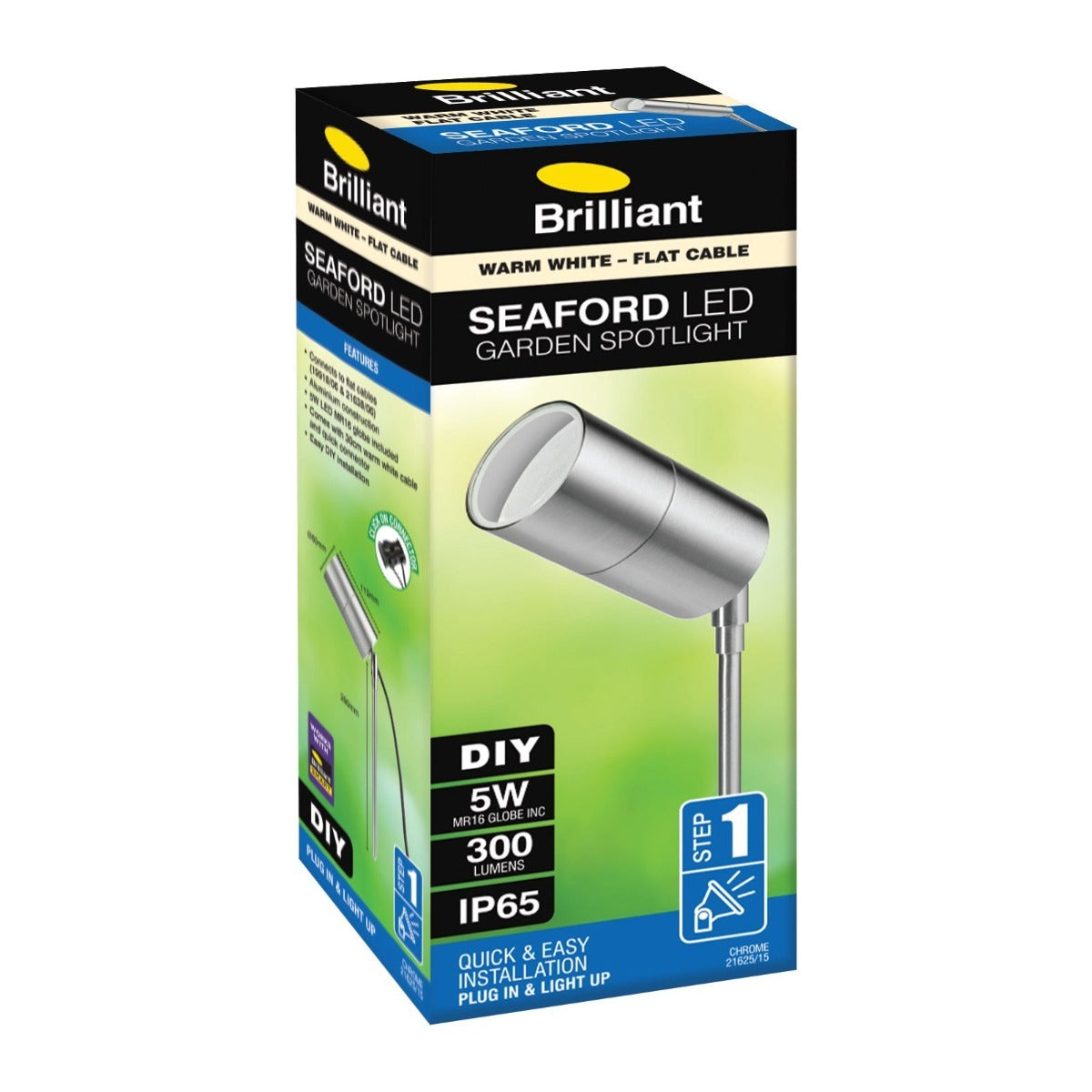 Seaford Adjustable Garden Spike Light - Weatherproof