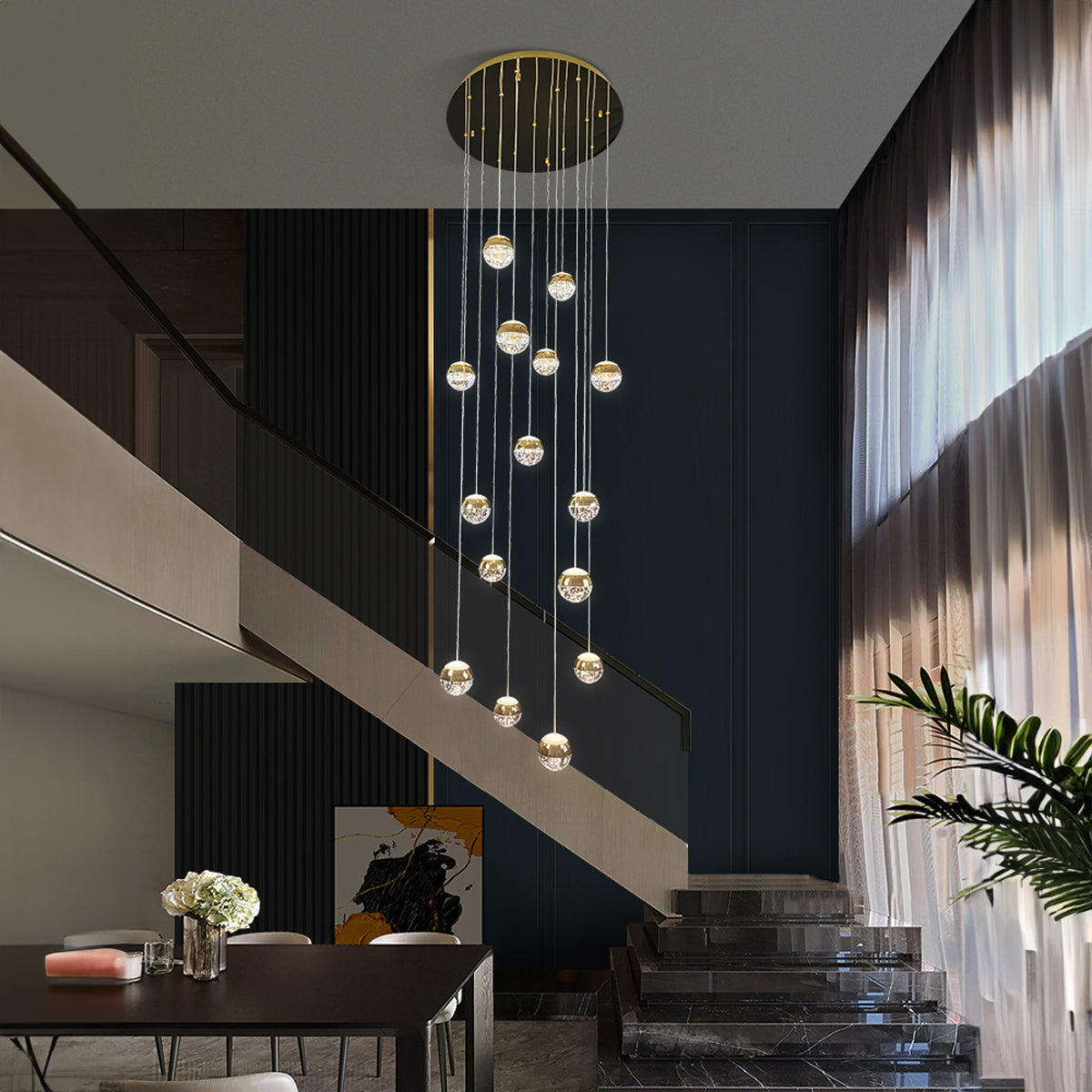 Messina 10 LED Cluster Ball Pendant Light