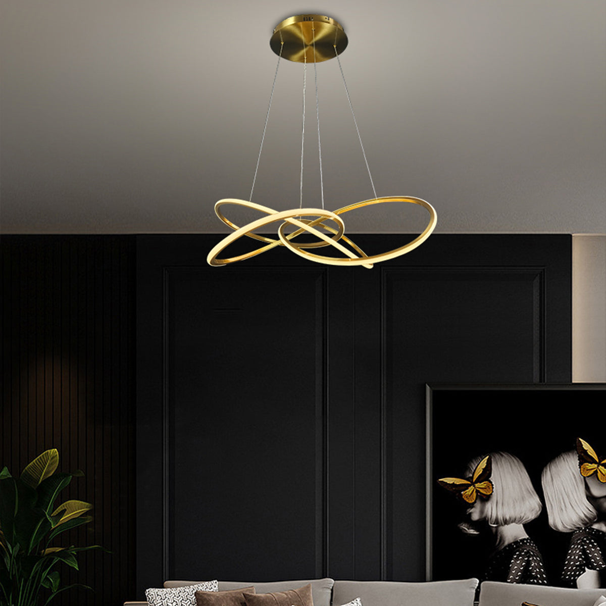 Meteora Infinity Intertwined Pendant Light 1000mm