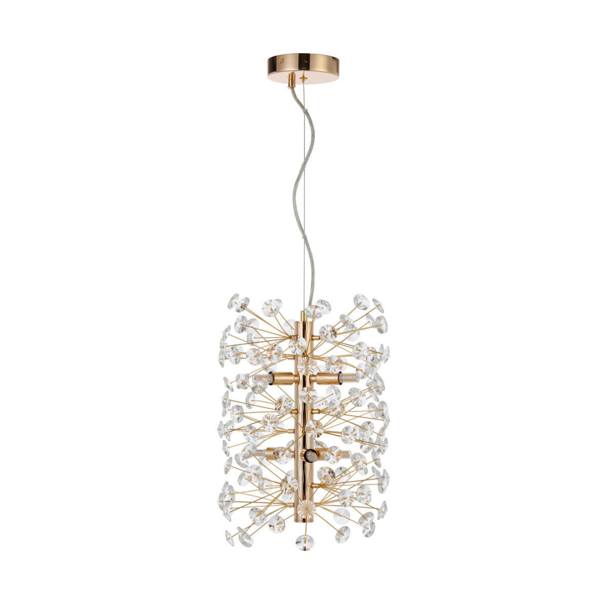 Lerida 16 Light Pendant Light €“ Striking Crystal & Iron