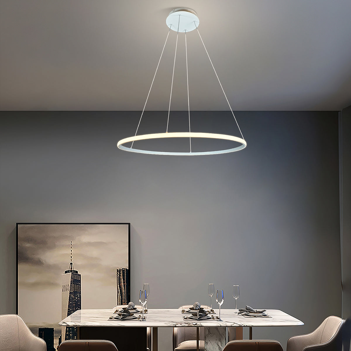 Marcello Small Ring Pendant LED Light