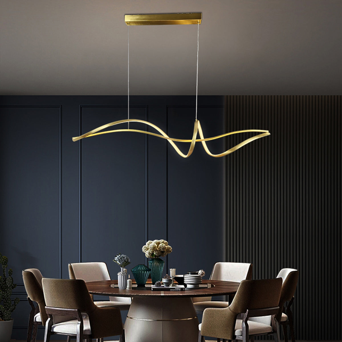 Bocchio Spiral Pendant Light 1200mm