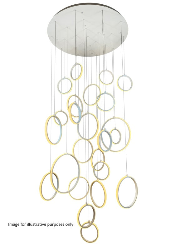 Bolla 10 Ring LED Pendant Light