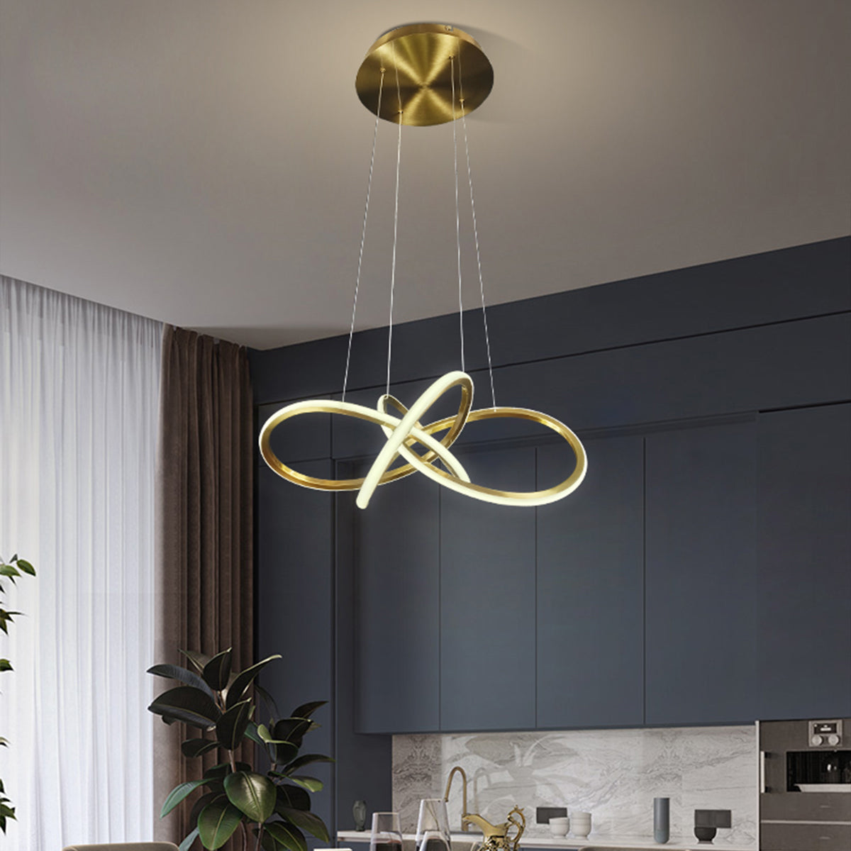Meteora Infinity Intertwined Pendant Light 1000mm