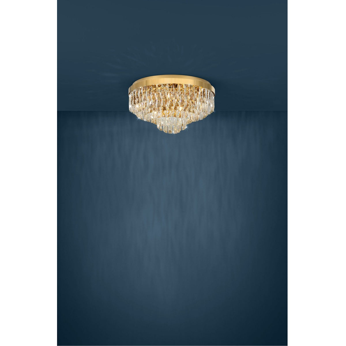 Valparaiso 8 Light Crystal Close To Ceiling Light