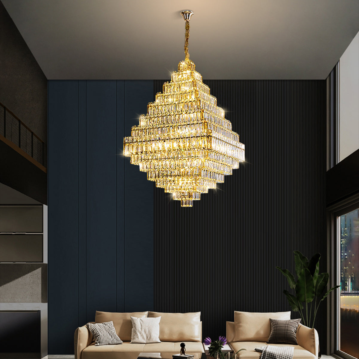 Milano Crystal Chandelier with 30 Lights