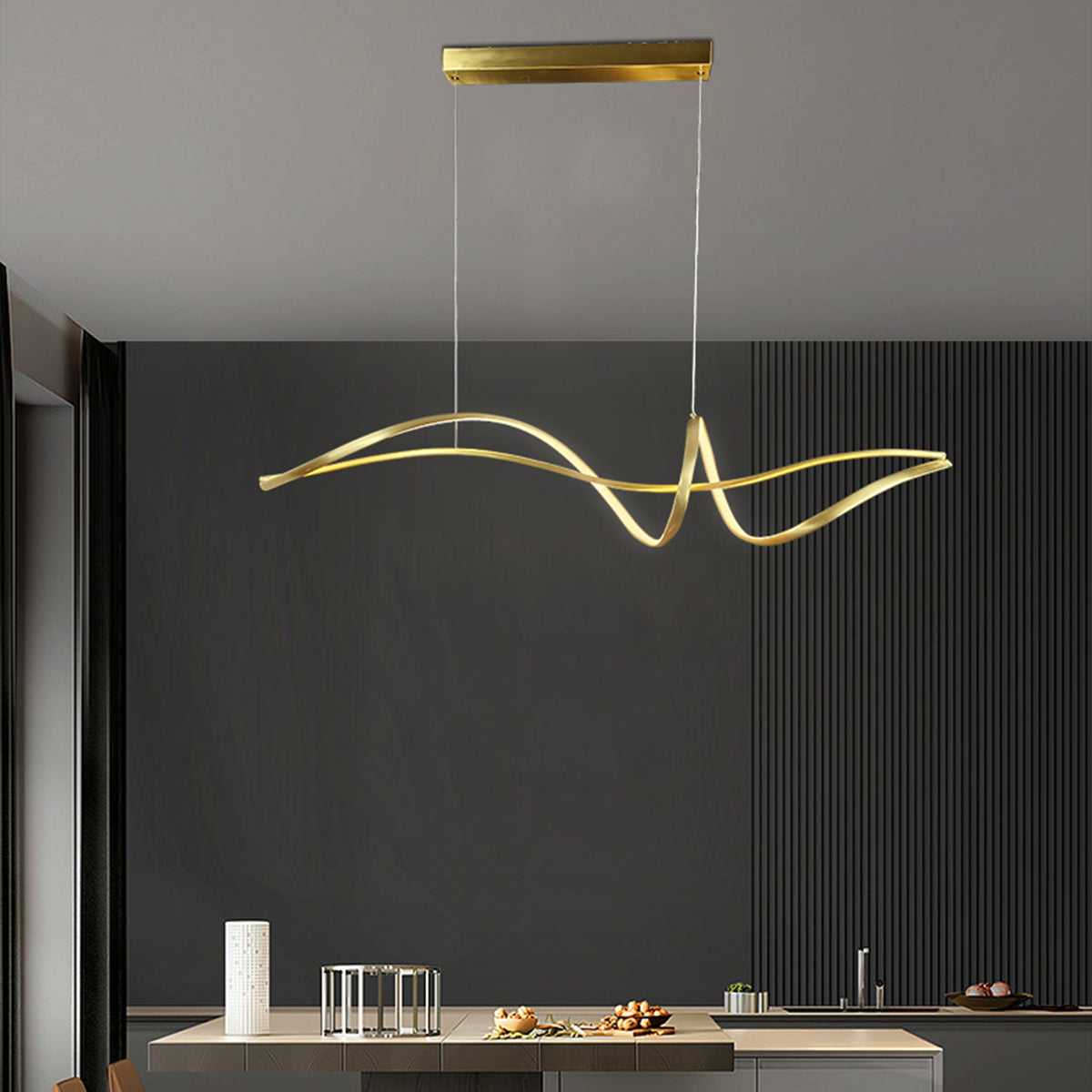 Bocchio Spiral Pendant Light 1200mm